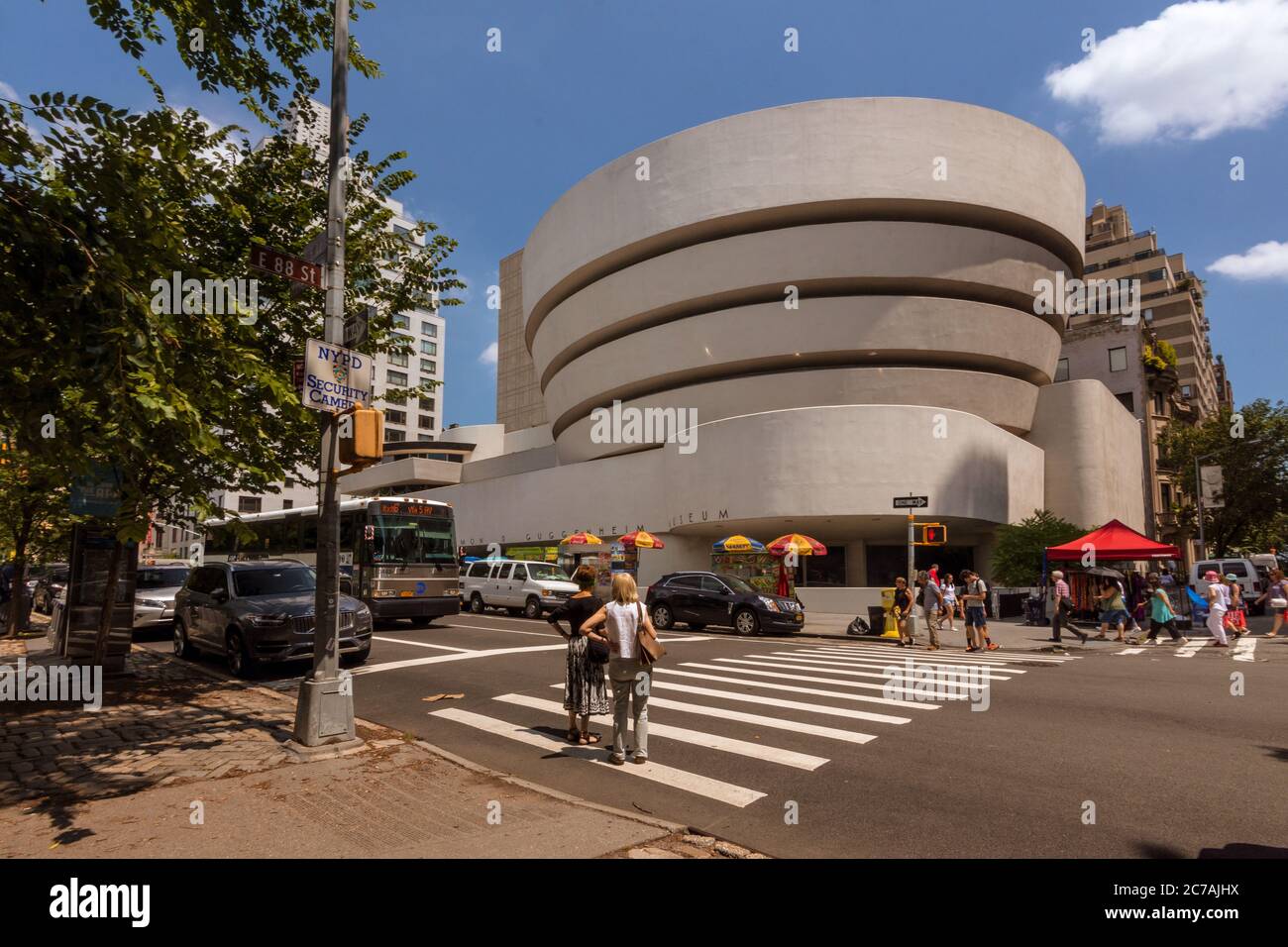 New York, NY, USA - July 22, 2019: Solomon R. Guggenheim Museum Stock Photo