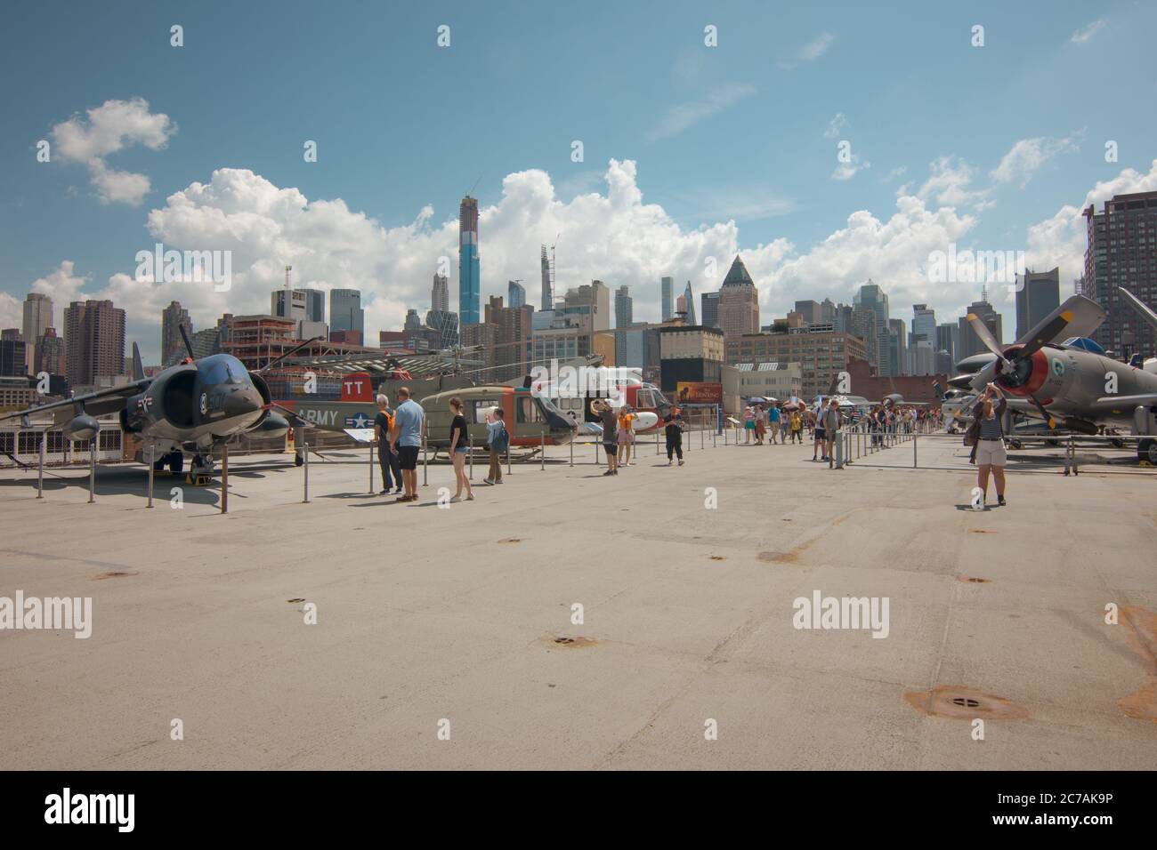 New York, NY / USA - July 24, 2019: Intrepid Sea, Air and Space Museum Stock Photo