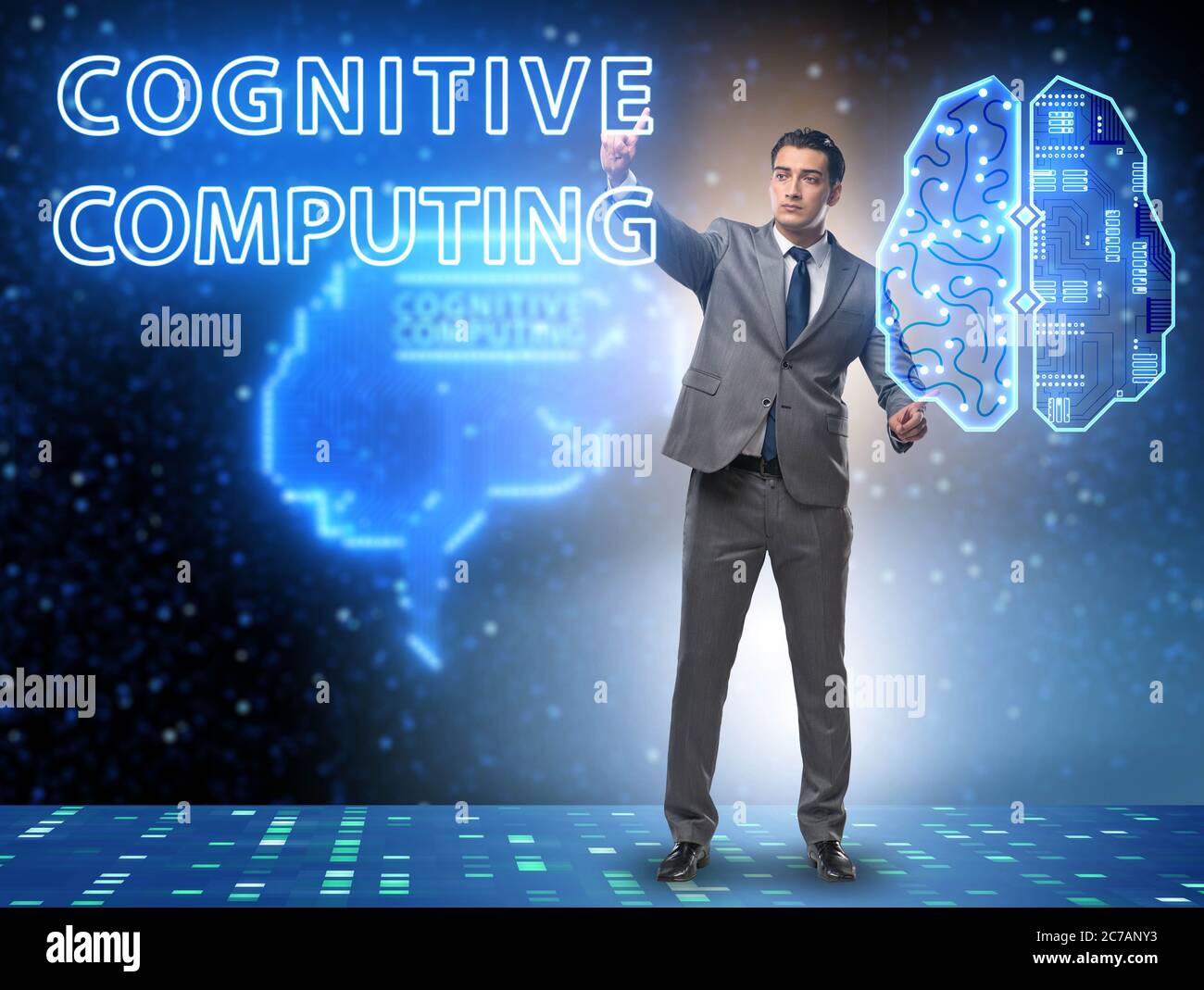 The cognitive computing concept as modern technology Stock Photo - Alamy