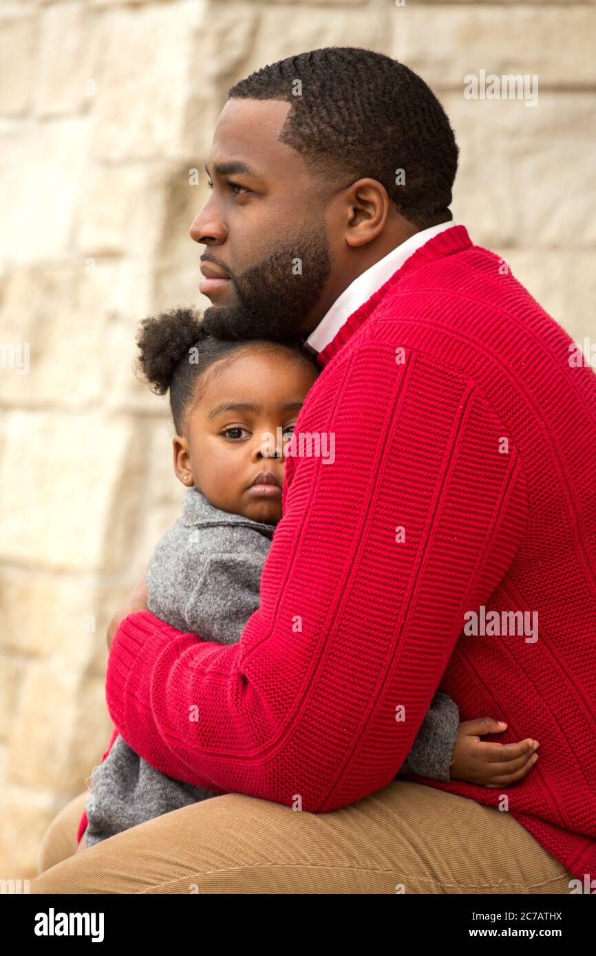 Happy afro american dad holding little hi-res stock photography and images  - Alamy