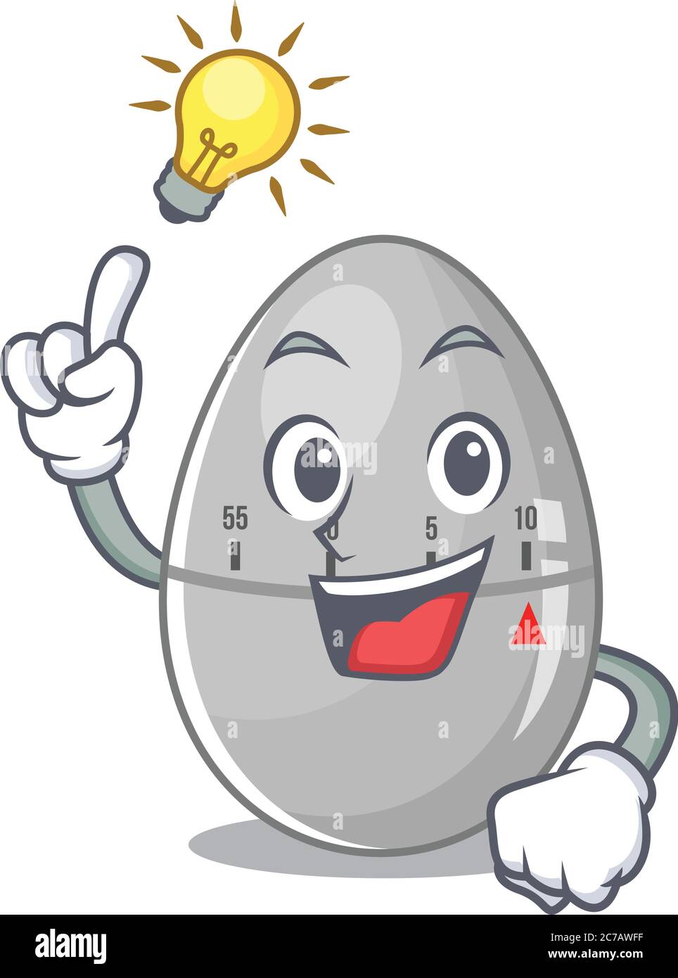 Mascot character of smart egg kitchen timer has an idea gesture Stock  Vector Image & Art - Alamy