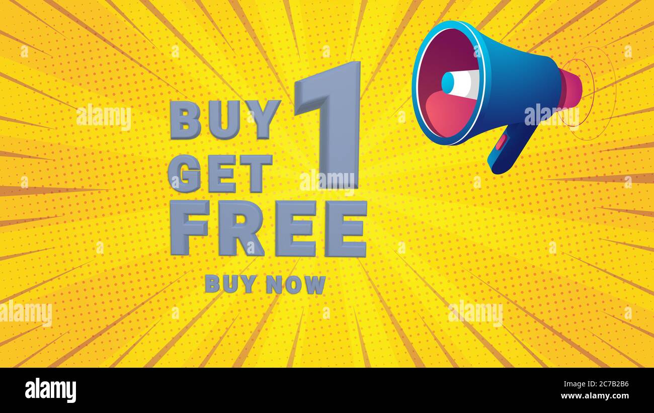 Buy one get one free sign hi res stock photography and images Alamy