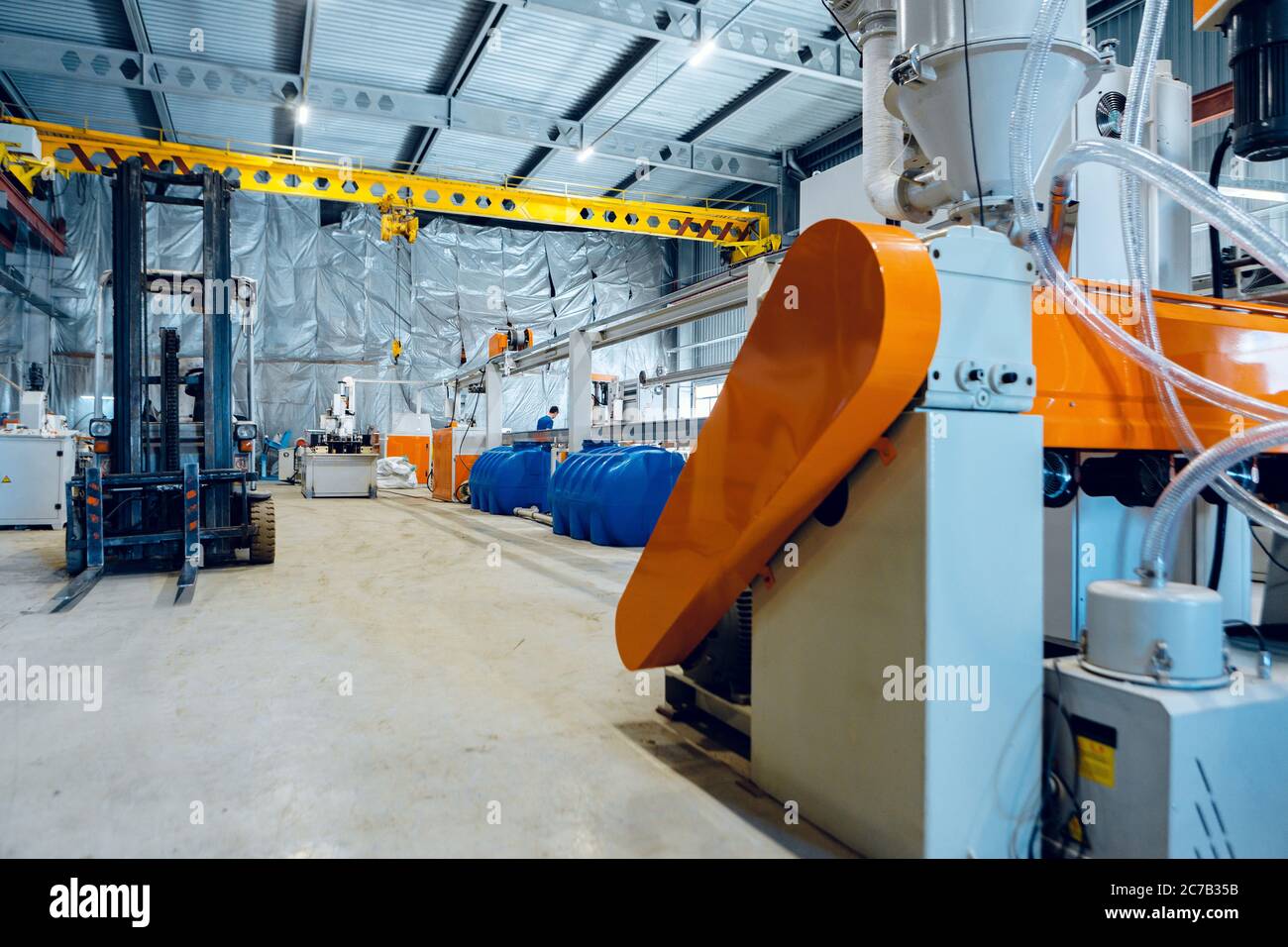 Inside the new factory manufacturing electrical cable. Cable production ...