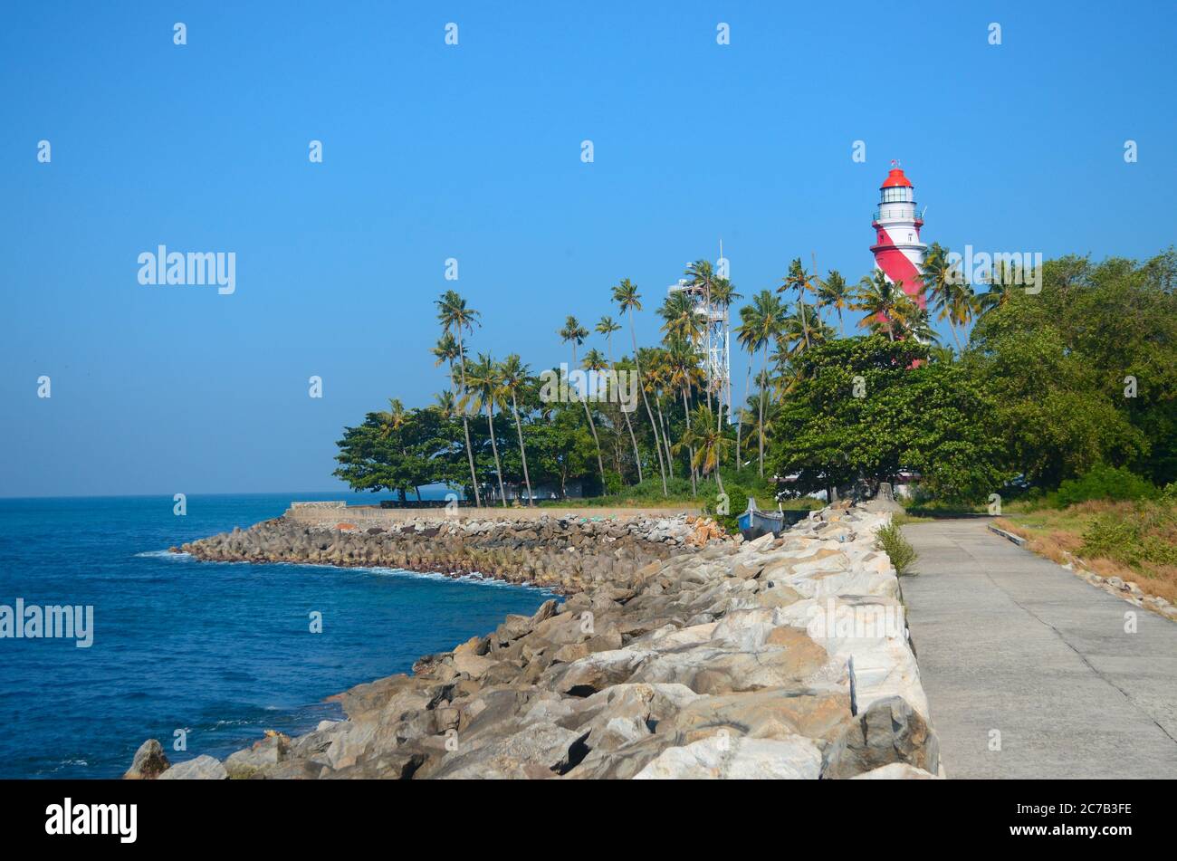 Thangassery Light House, Kollam, Kerala Stock Photo Alamy