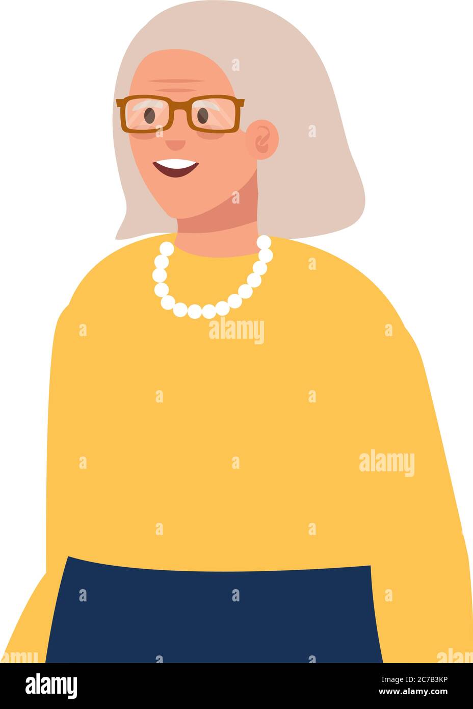 Grandmother avatar old woman vector design Stock Vector Image & Art - Alamy