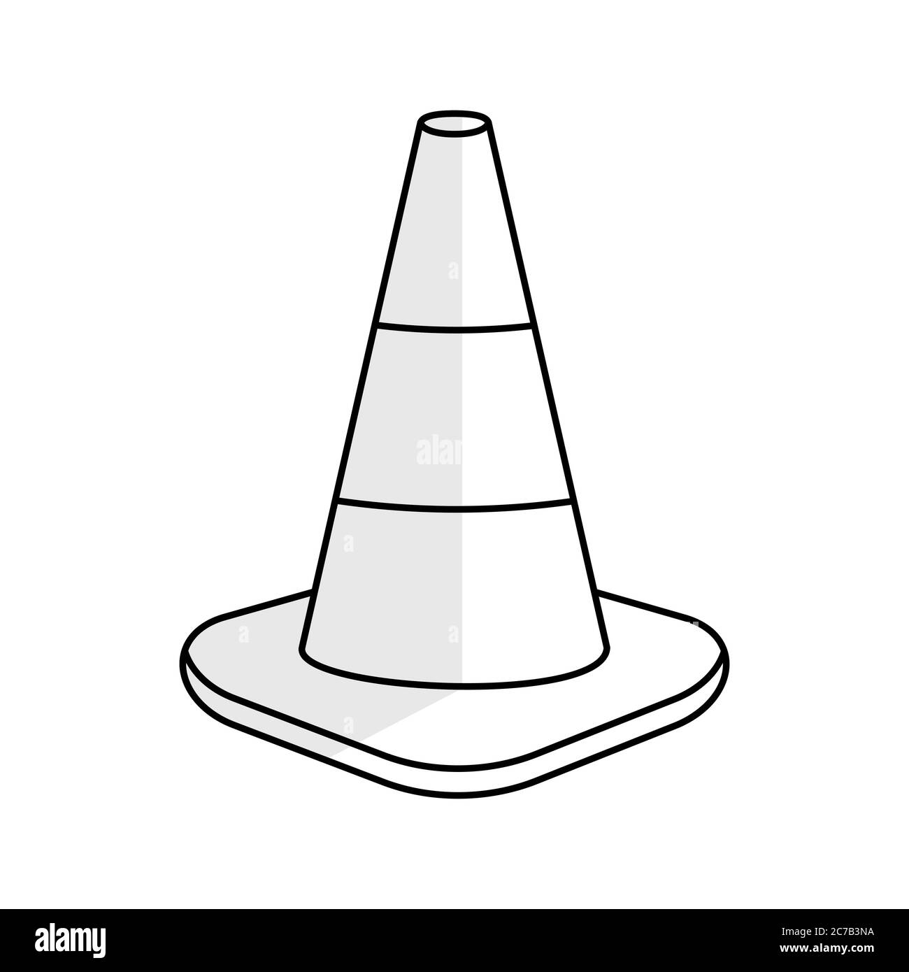 Orange Traffic Cone Black And White Stock Photos Images Alamy