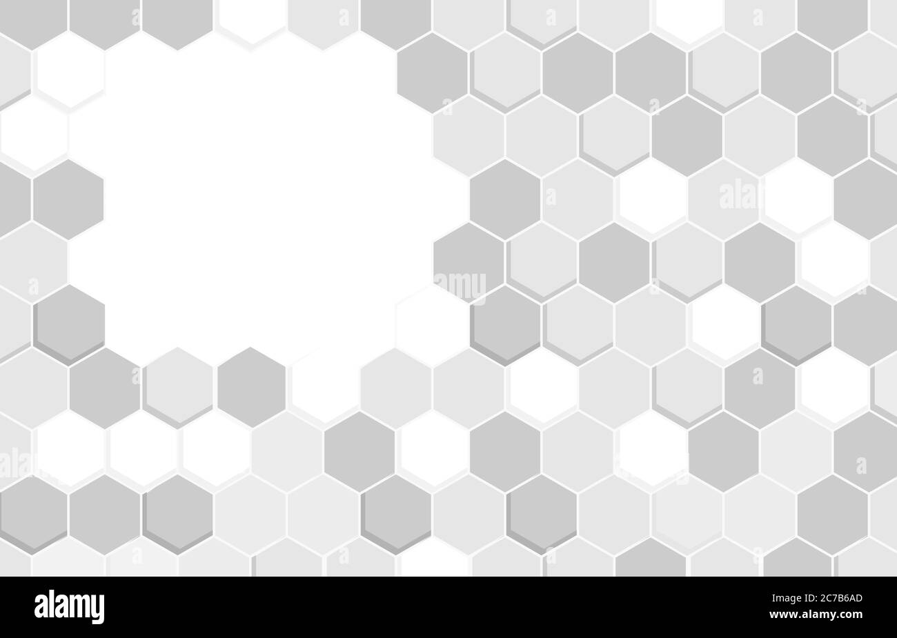 Geometric white and gray Hexagonal Shapes Background Stock Vector Image ...