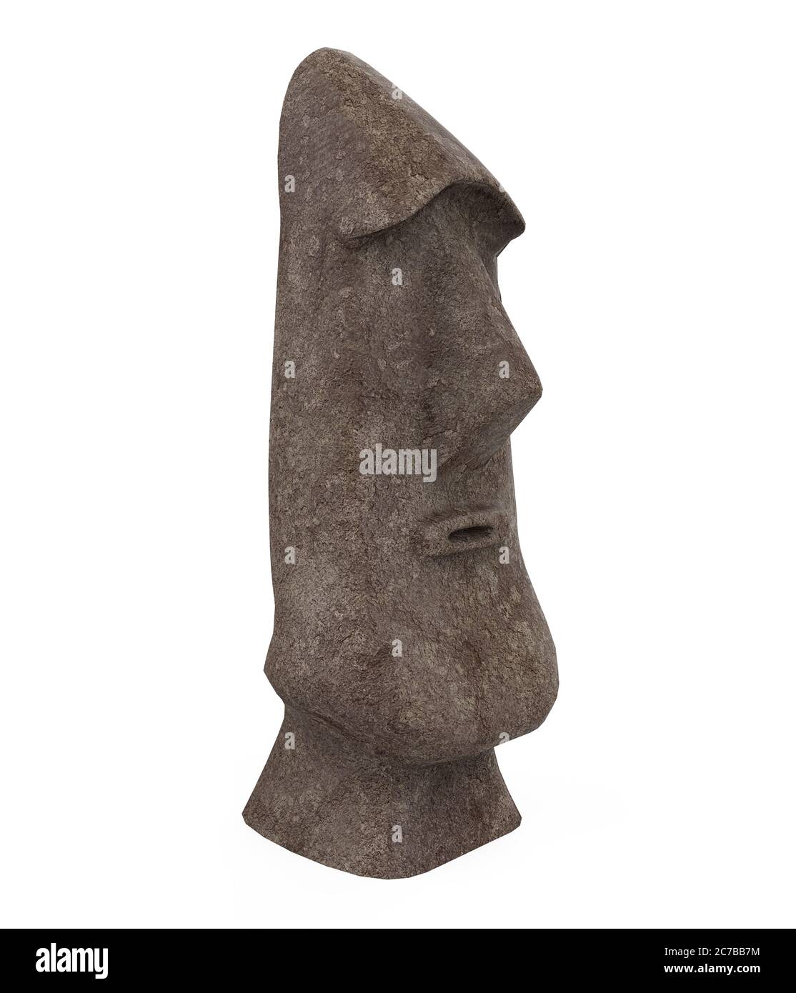 EMOJI STICKER , grey Moai statue art transparent background PNG