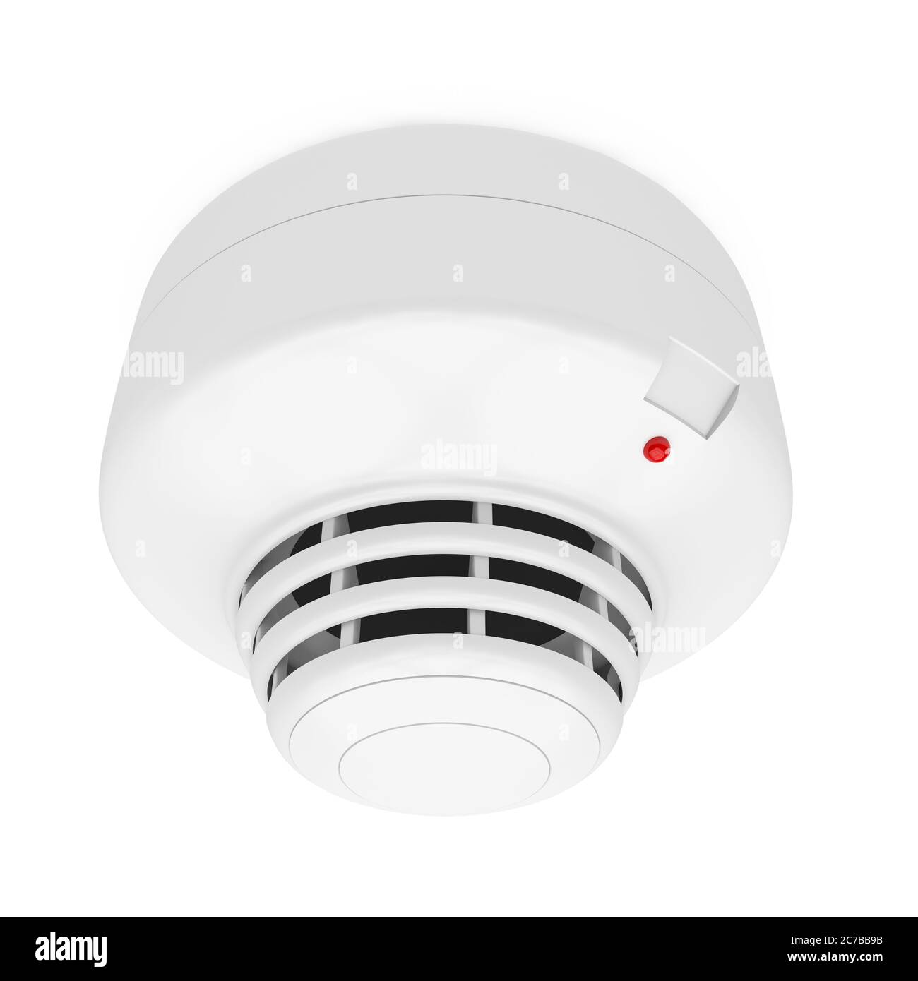 Smoke Detector Isolated Stock Photo