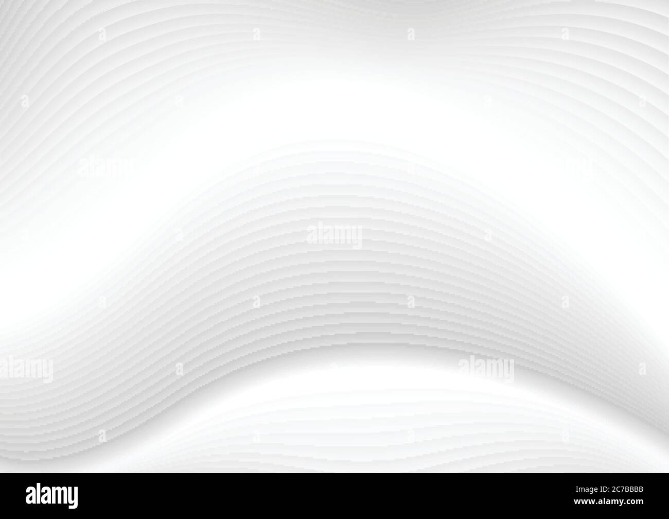 Abstract modern white grey waves and lines pattern. Vector futuristic ...