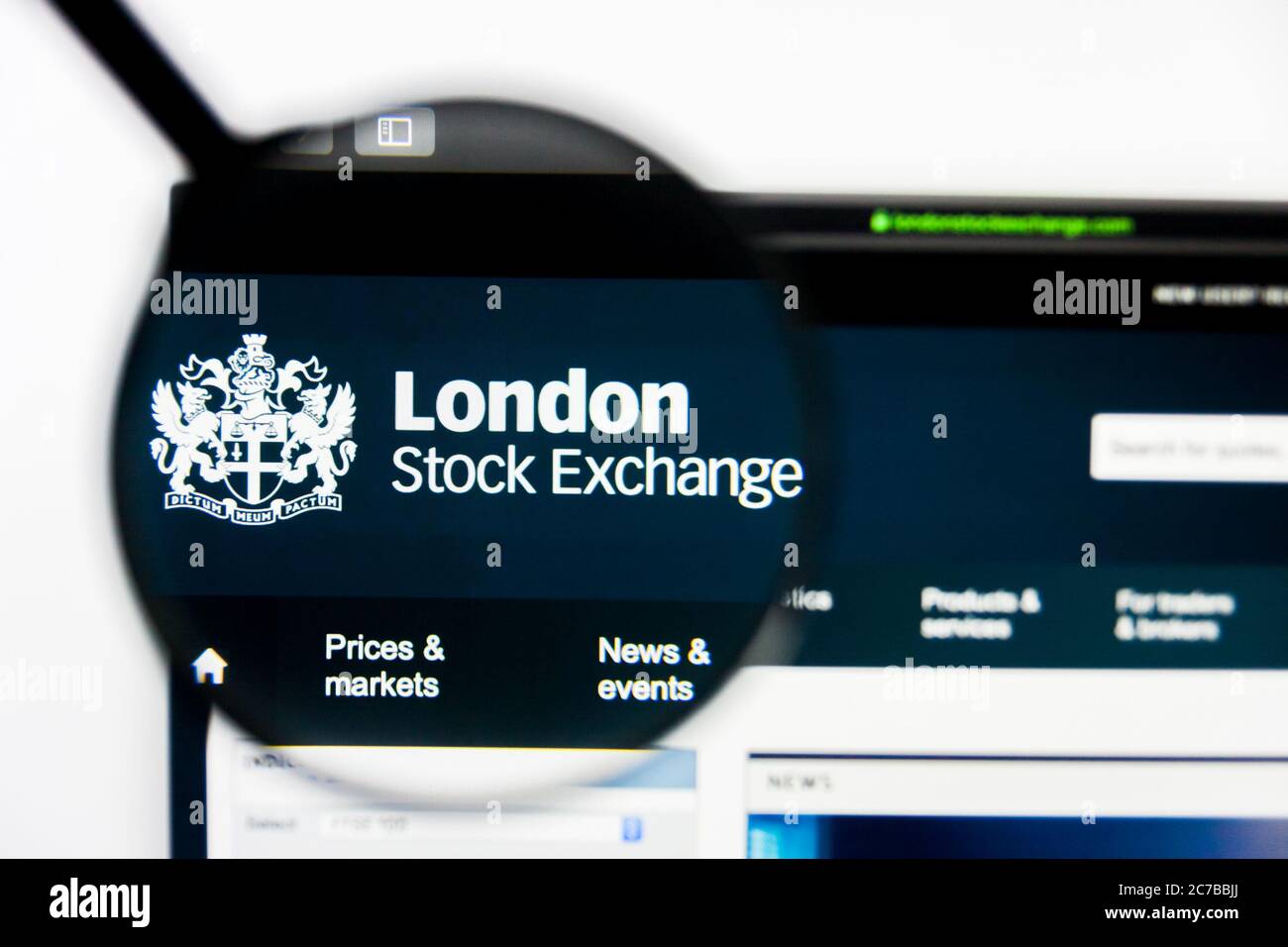 London Stock Exchange homepage