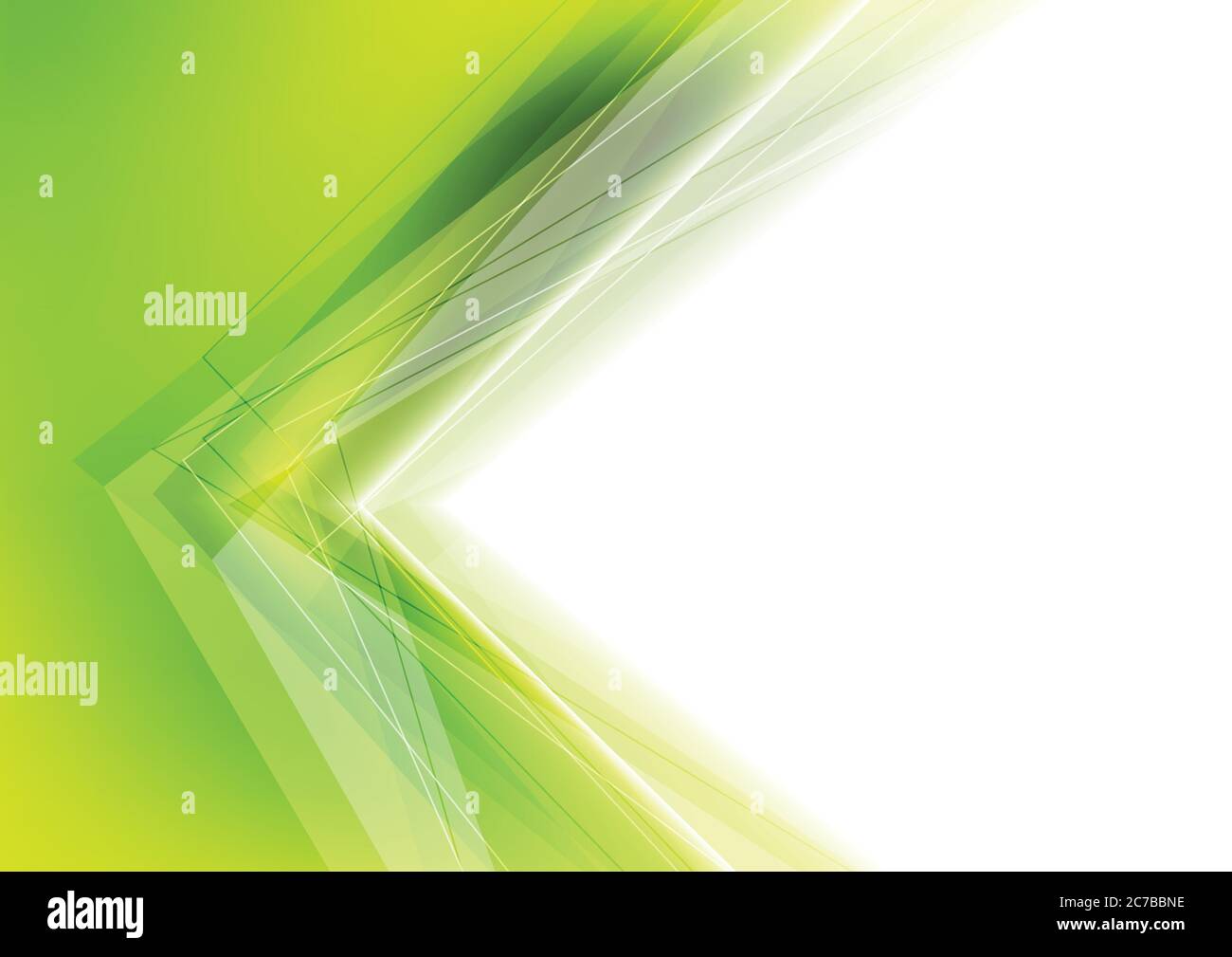 White and green gradient abstract vector background Stock Vector Image