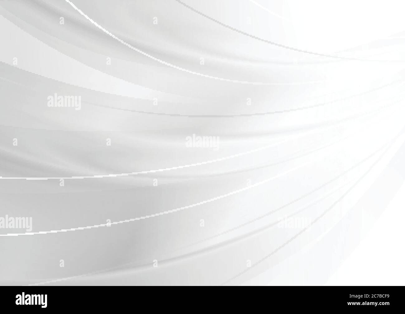 White grey minimal modern abstract waves background. Vector design ...