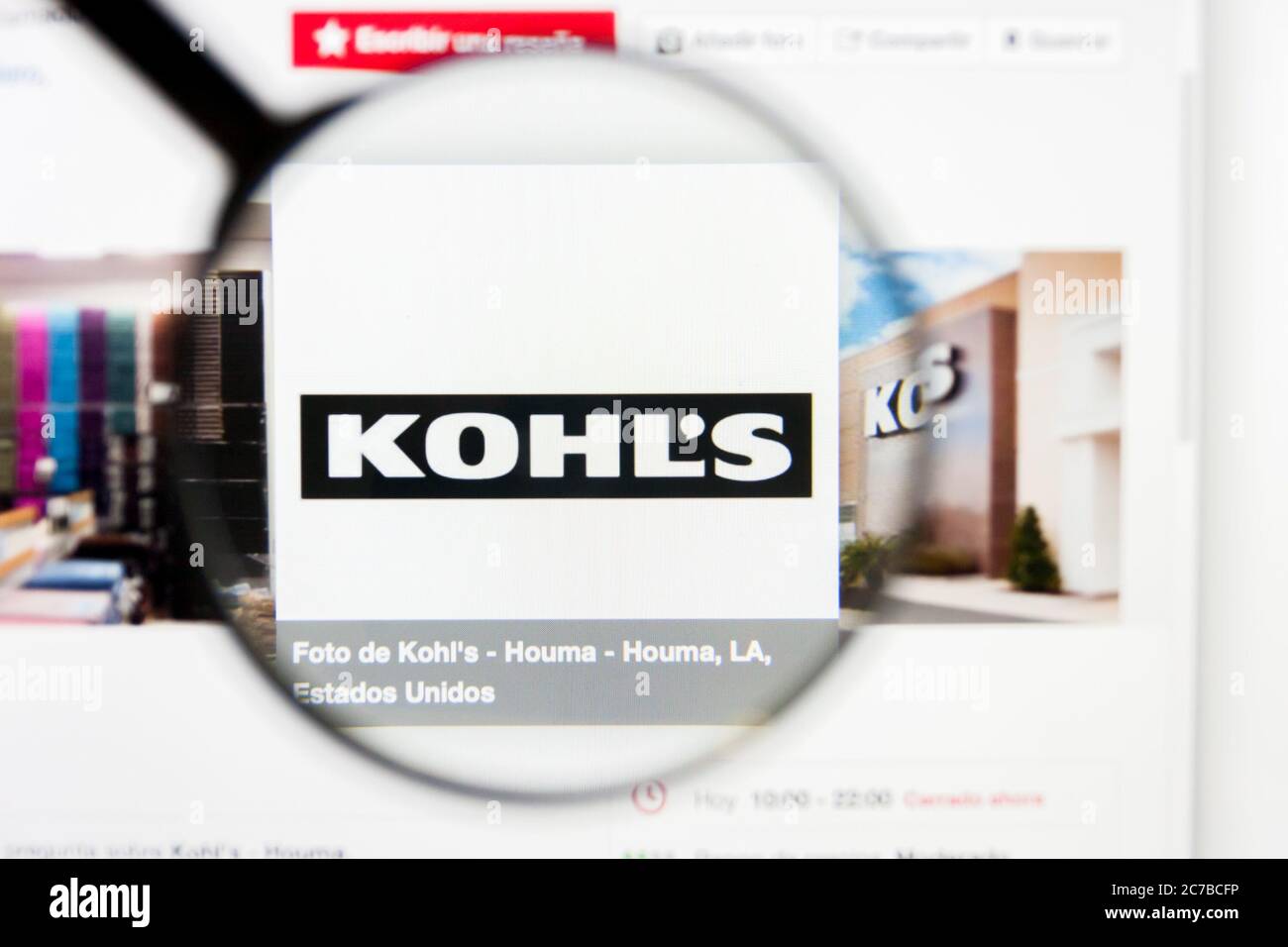 Kohls website - online shopping Stock Photo - Alamy