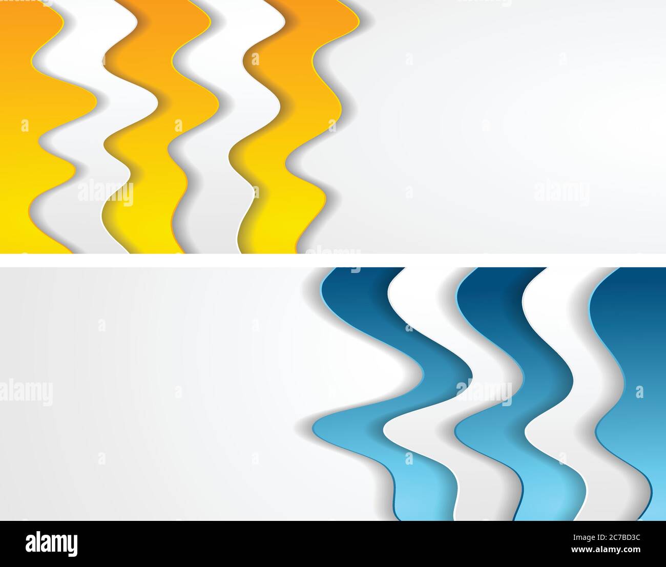 Abstract bright corporate waves modern banners. Vector background Stock Vector