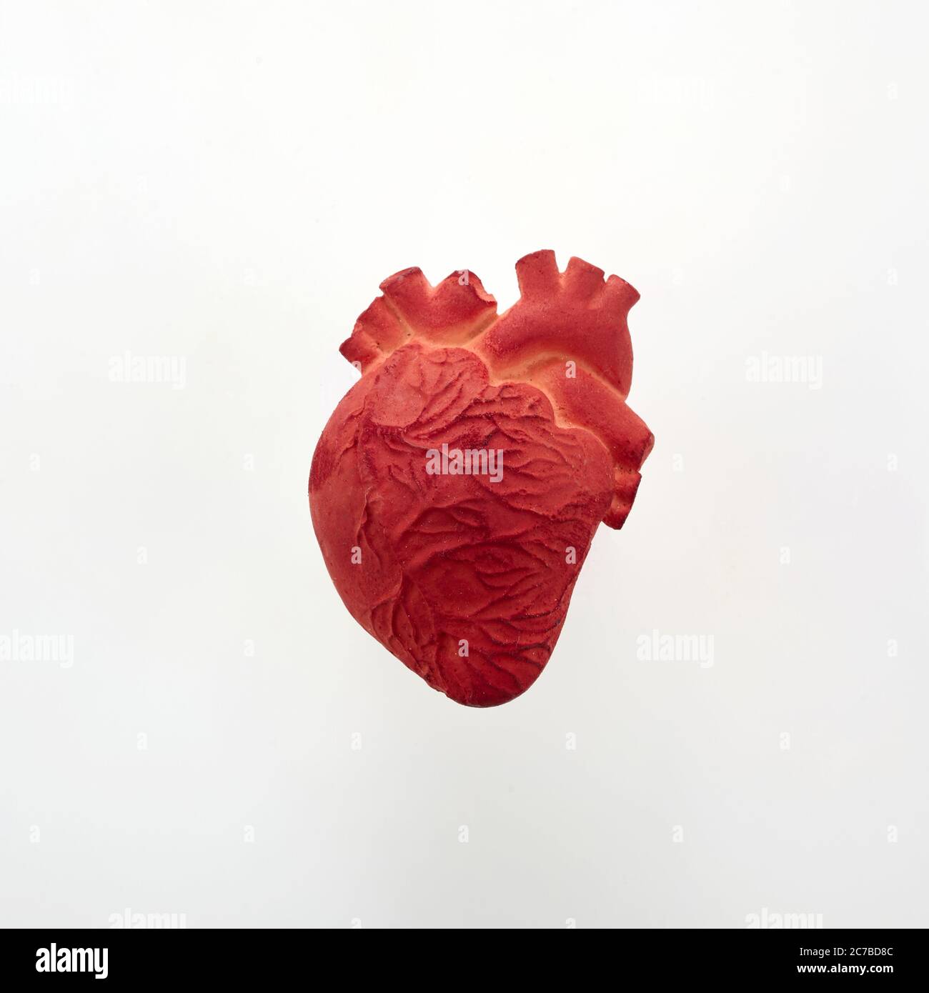 World heart day background in realistic style on white background. Heart concept. Stock Photo