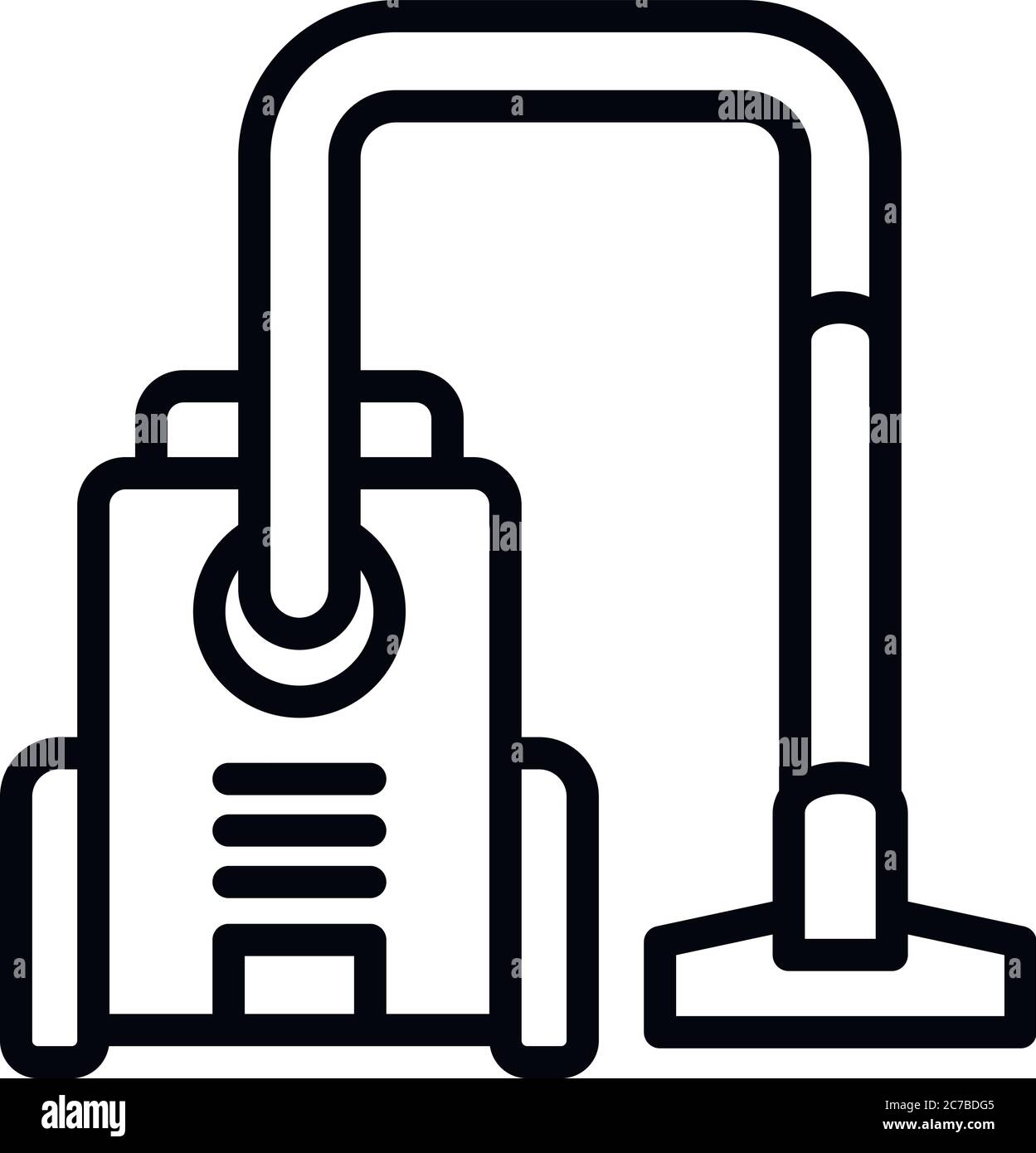 Home vacuum cleaner icon. Outline home vacuum cleaner vector icon for ...