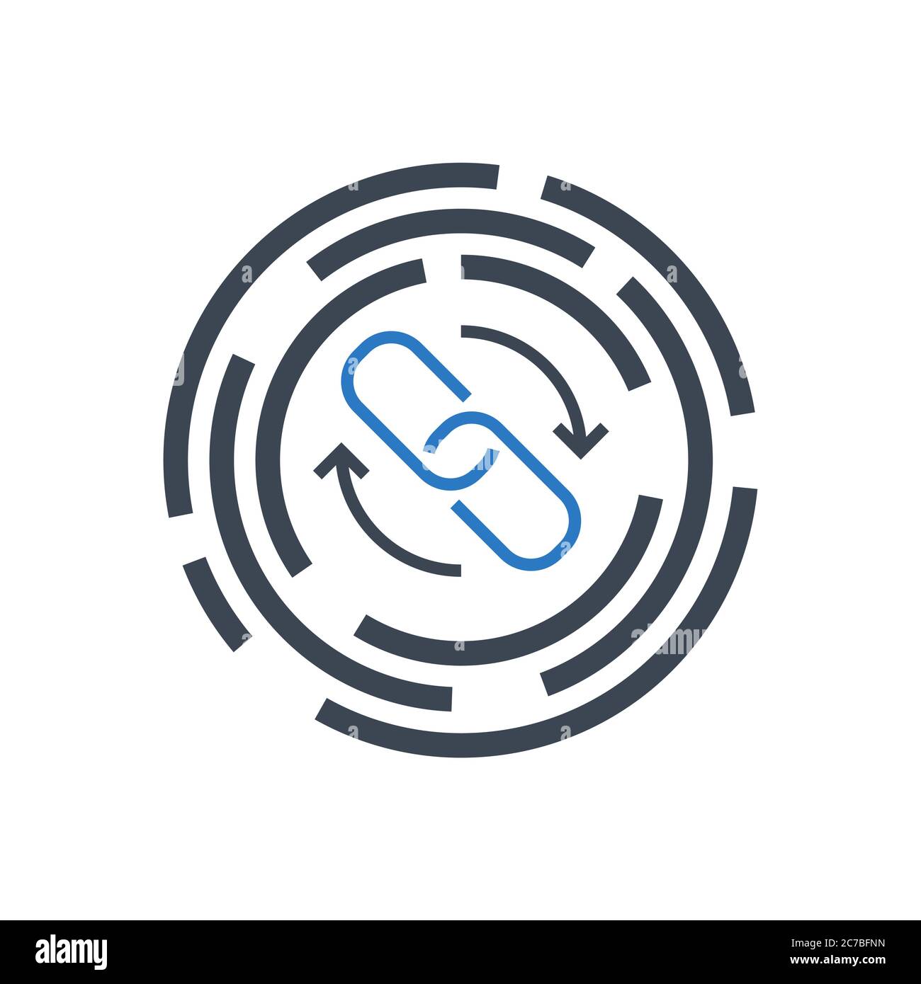 Backlinks Line Vector Glyph Icon Stock Vector