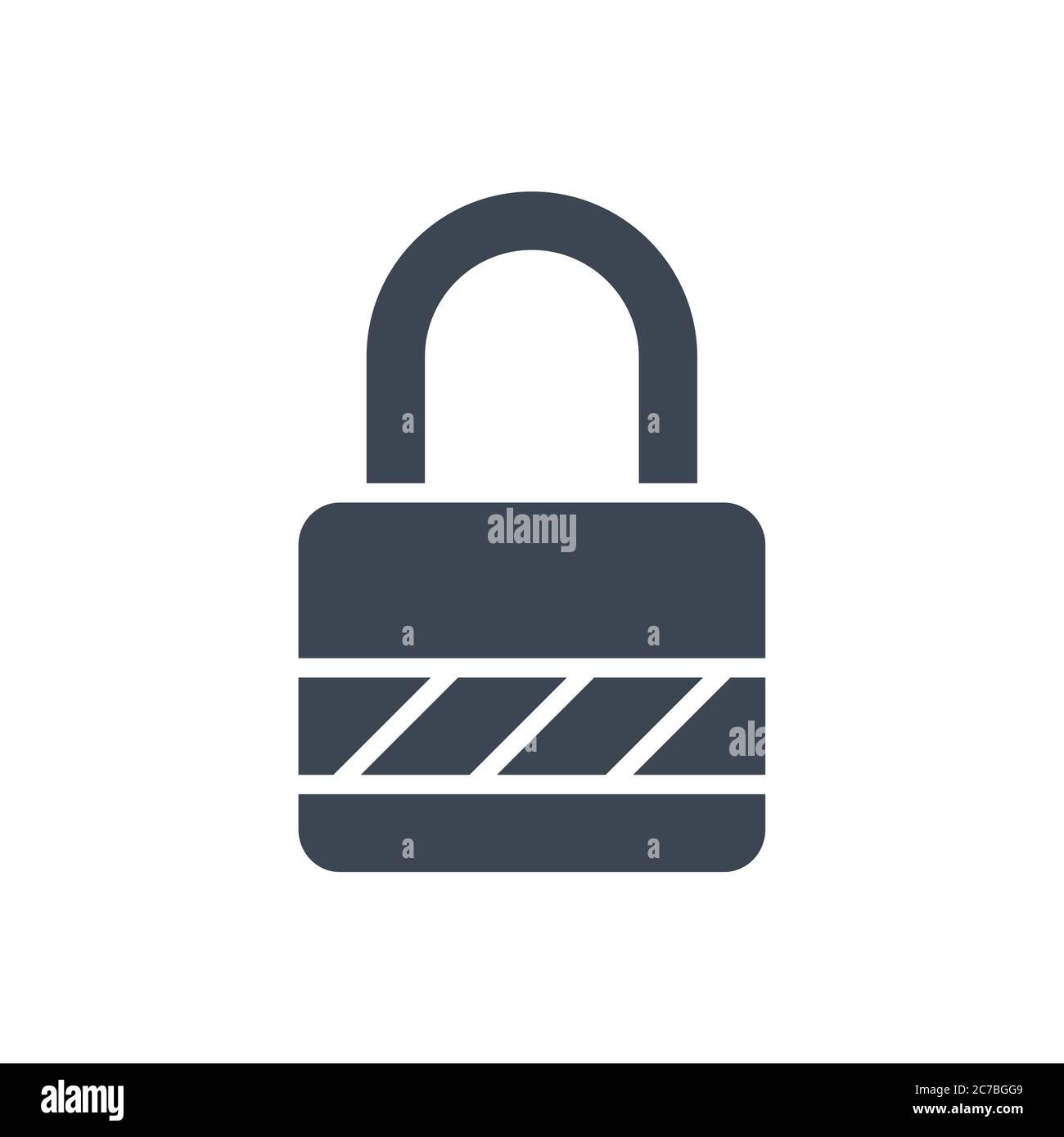 Padlock Vector Glyph Icon Stock Vector