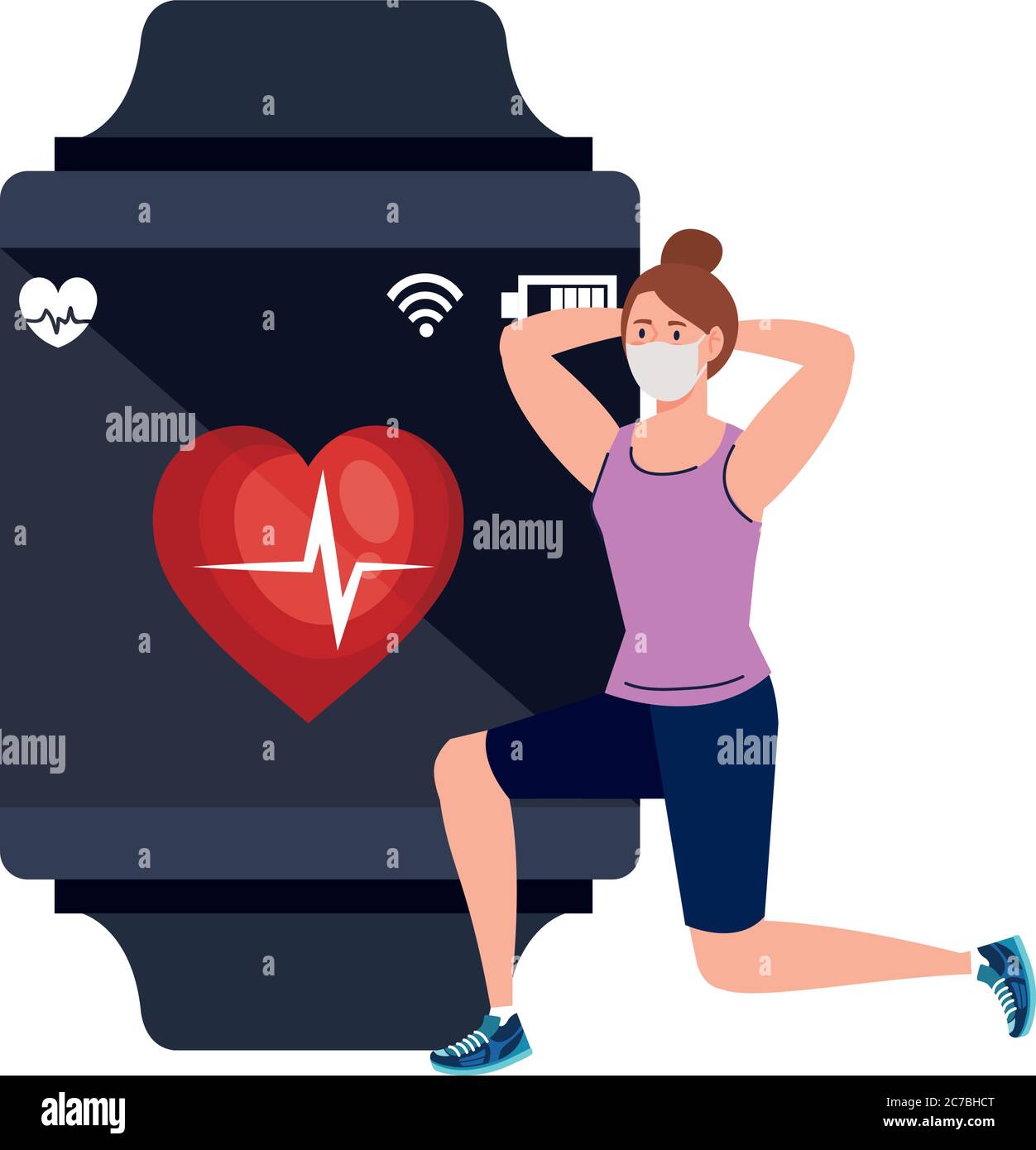 Smartwatch exam Stock Vector Images - Alamy