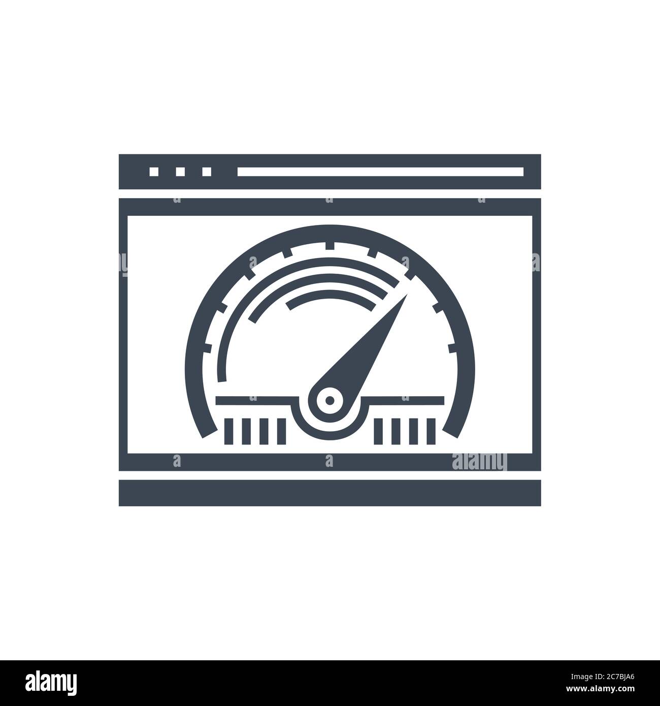 Page Speed Vector Glyph Icon Stock Vector