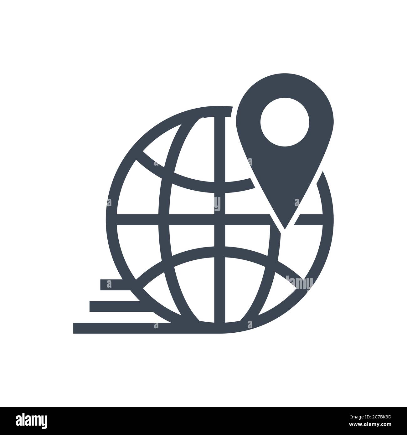 Seo location vector design isolated Stock Vector Images - Alamy