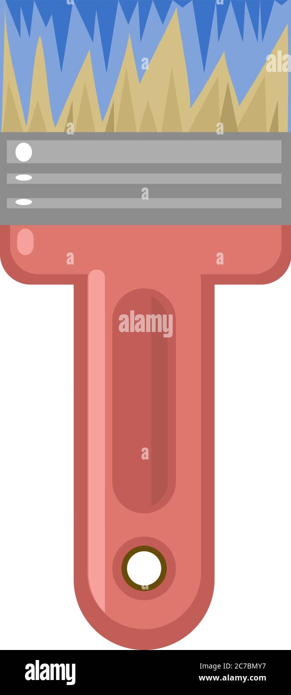 Paint brushes for painting, applying glue, color and working solutions Stock Vector Image & Art