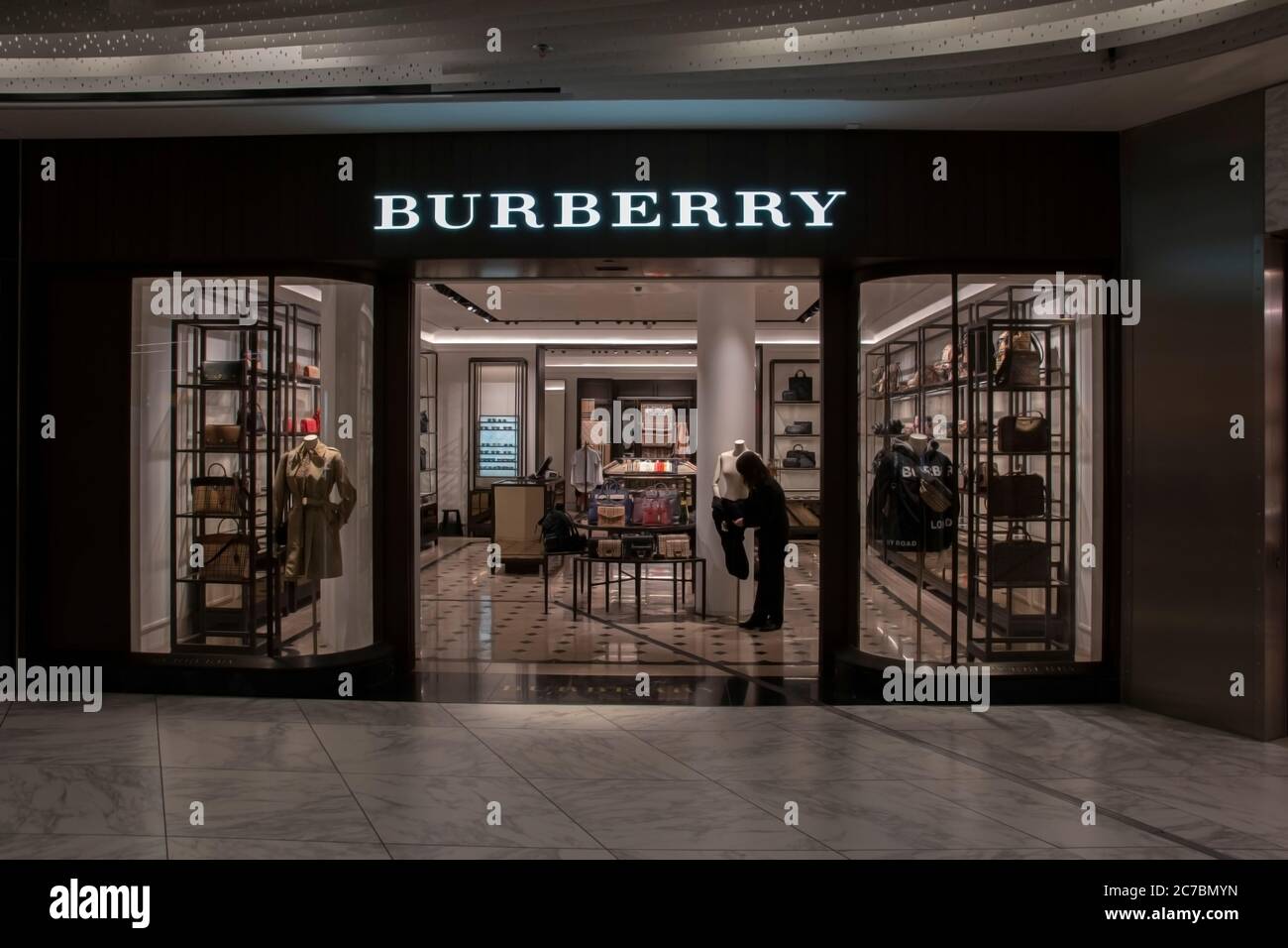 Burberry Shop At Schiphol Airport Behind The Gates At Amsterdam The  Netherlands 7-12-2019 Stock Photo - Alamy