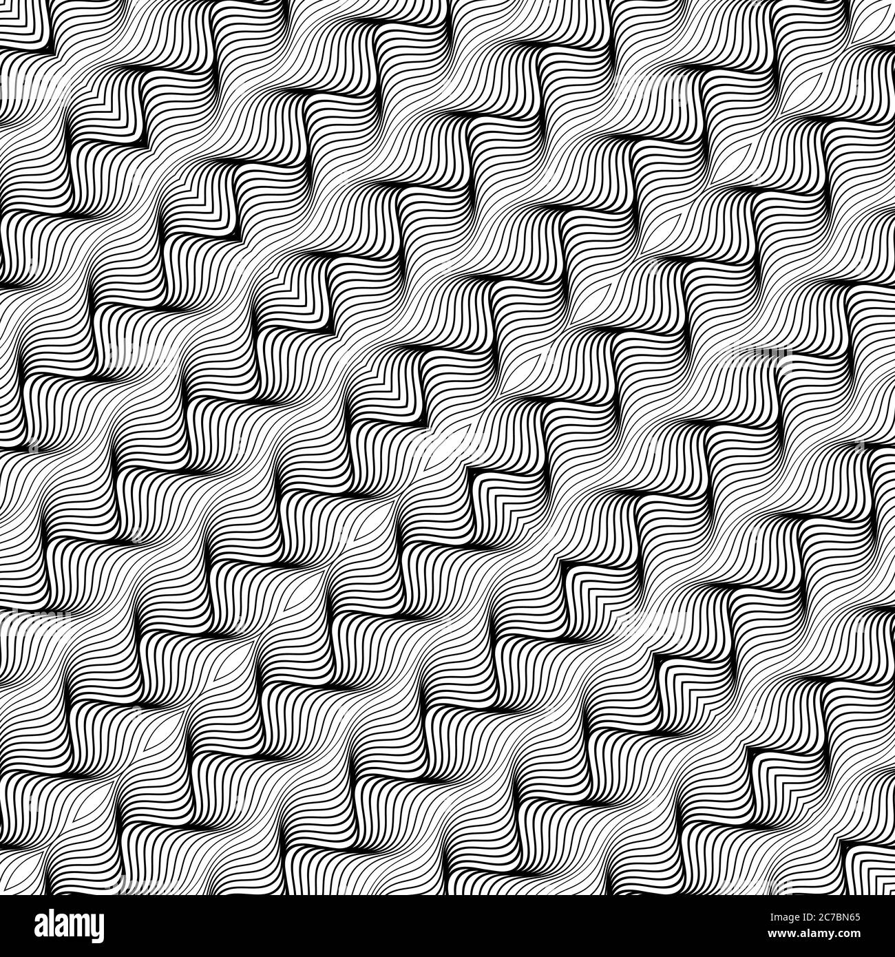 Waves background with distortion effect Stock Vector Image & Art - Alamy