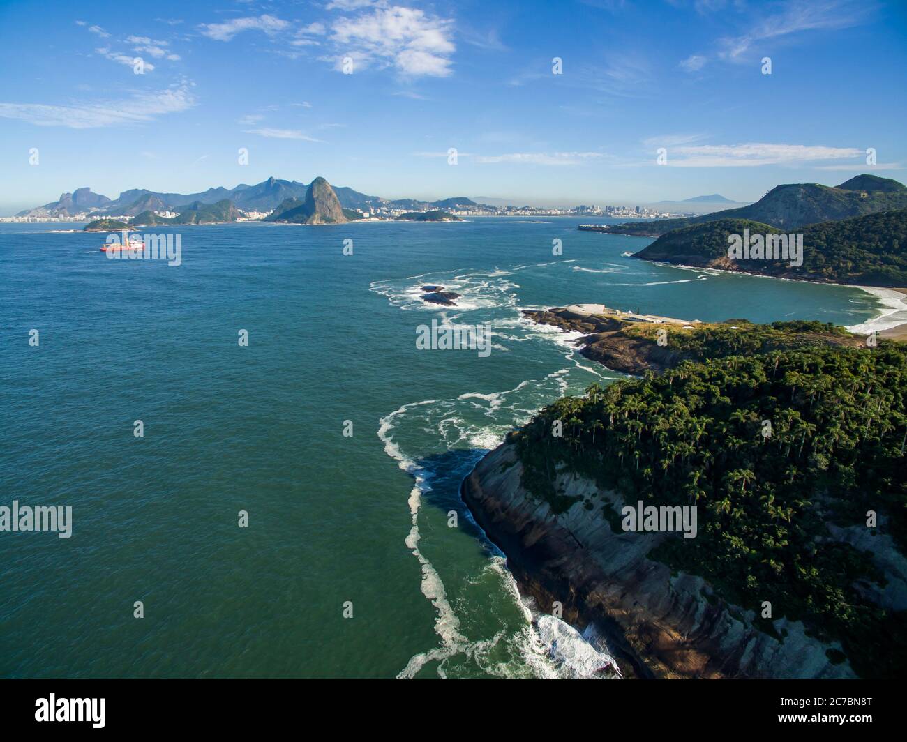 Rio de janeiro christ drone hi-res stock photography and images - Alamy