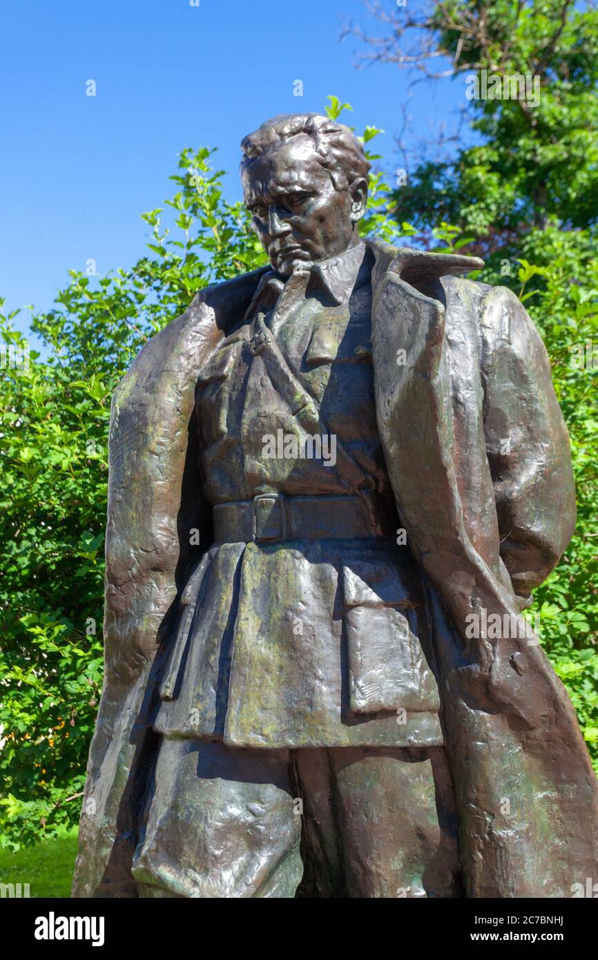 The monument of Yugoslav president Josip Broz Tito in Kumrovec, Croatia Stock Photo
