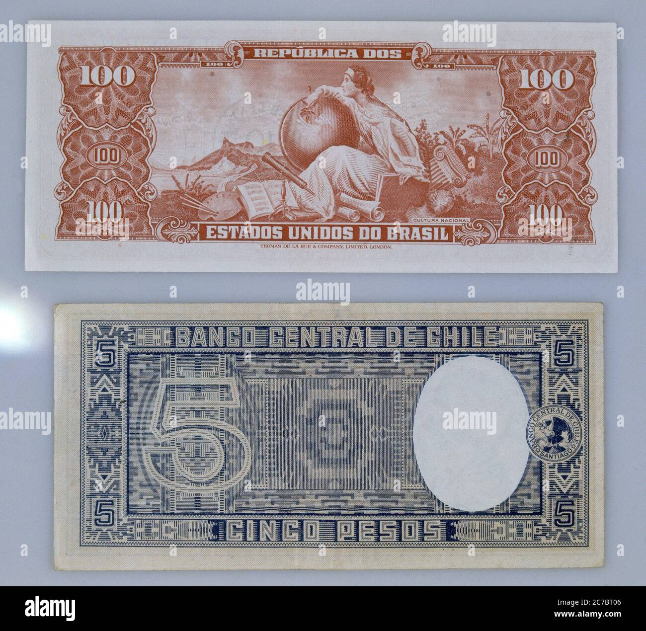 REPUBLICA DOS ESTATOS UNIDOS DO BRASIL UM CRUZEIRO 1954 PAPER CURRENCY