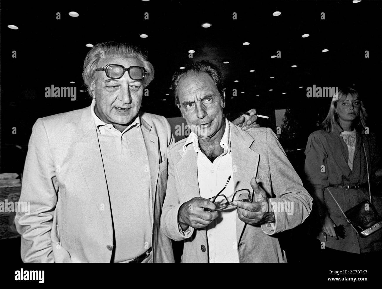 - the writers Giovanni Arpino and Italo Calvino at the film festival of ...