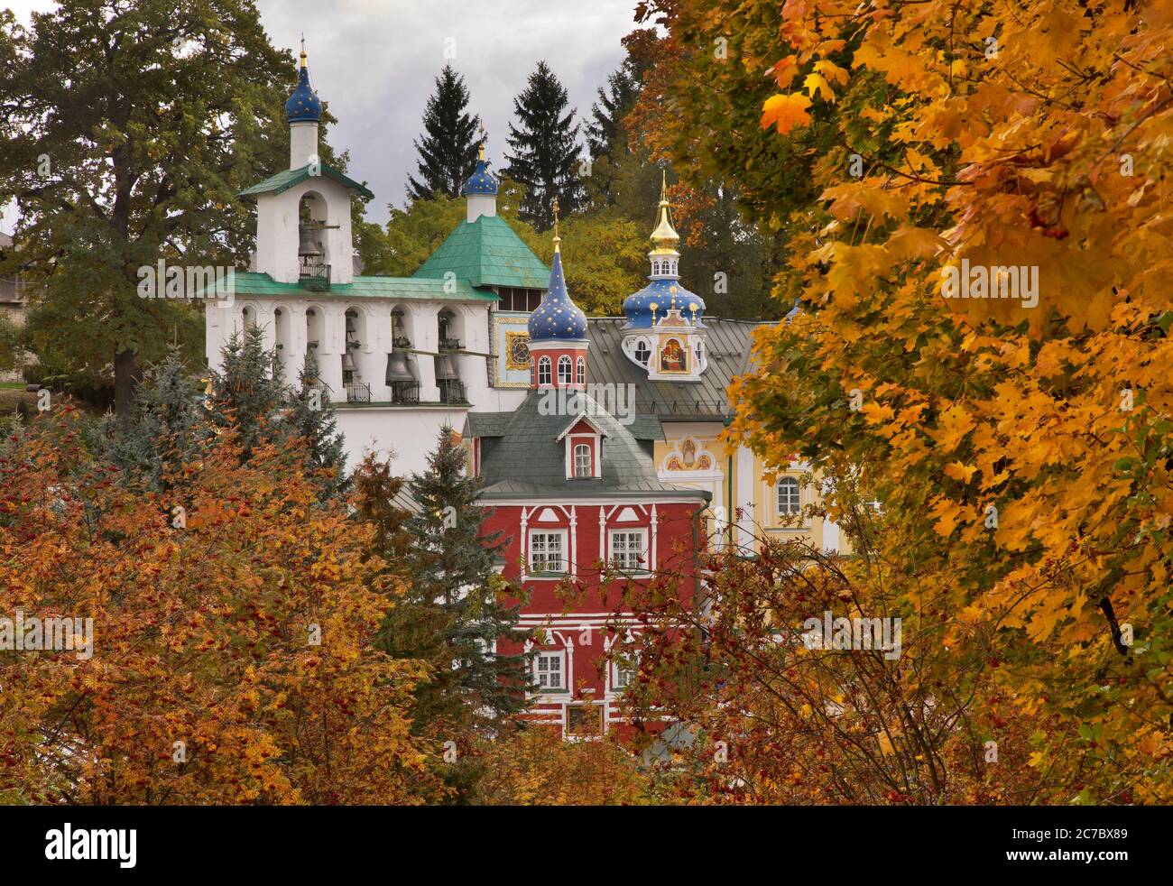 Pskov Caves Pskovo Pechersky Dormition Monastery In Pechory Pskov Oblast Russia Stock Photo Alamy