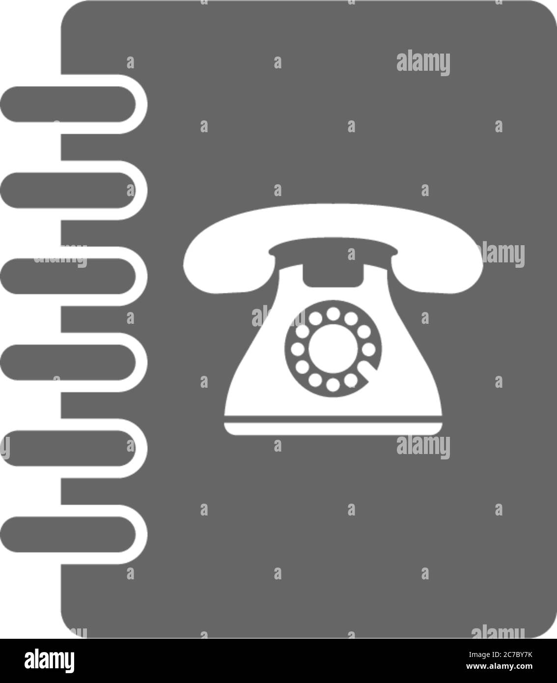 Phone book icon logo vector template illustration Stock Vector Image