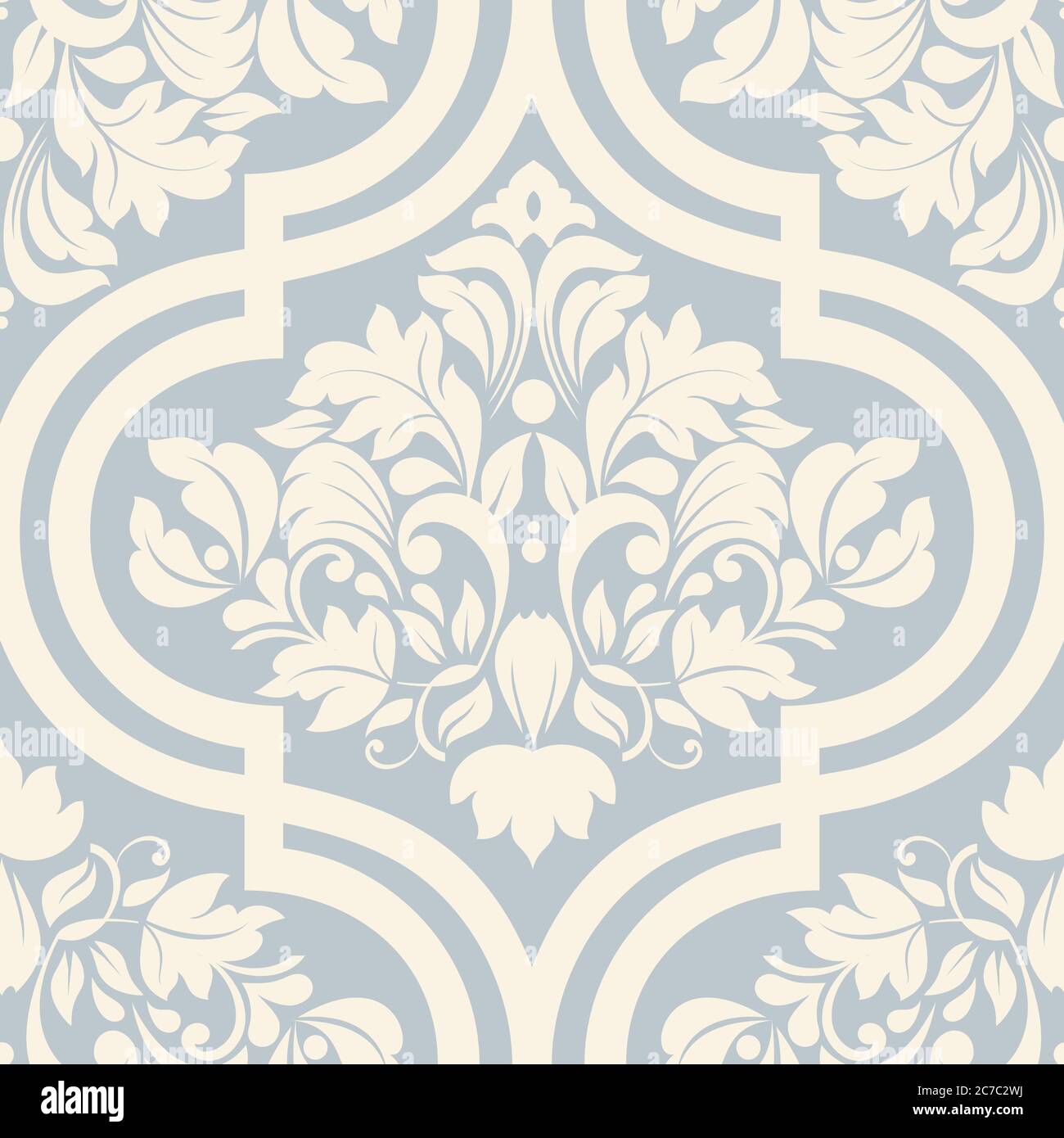 Seamless damask wallpaper. Seamless vintage pattern in Victorian style ...