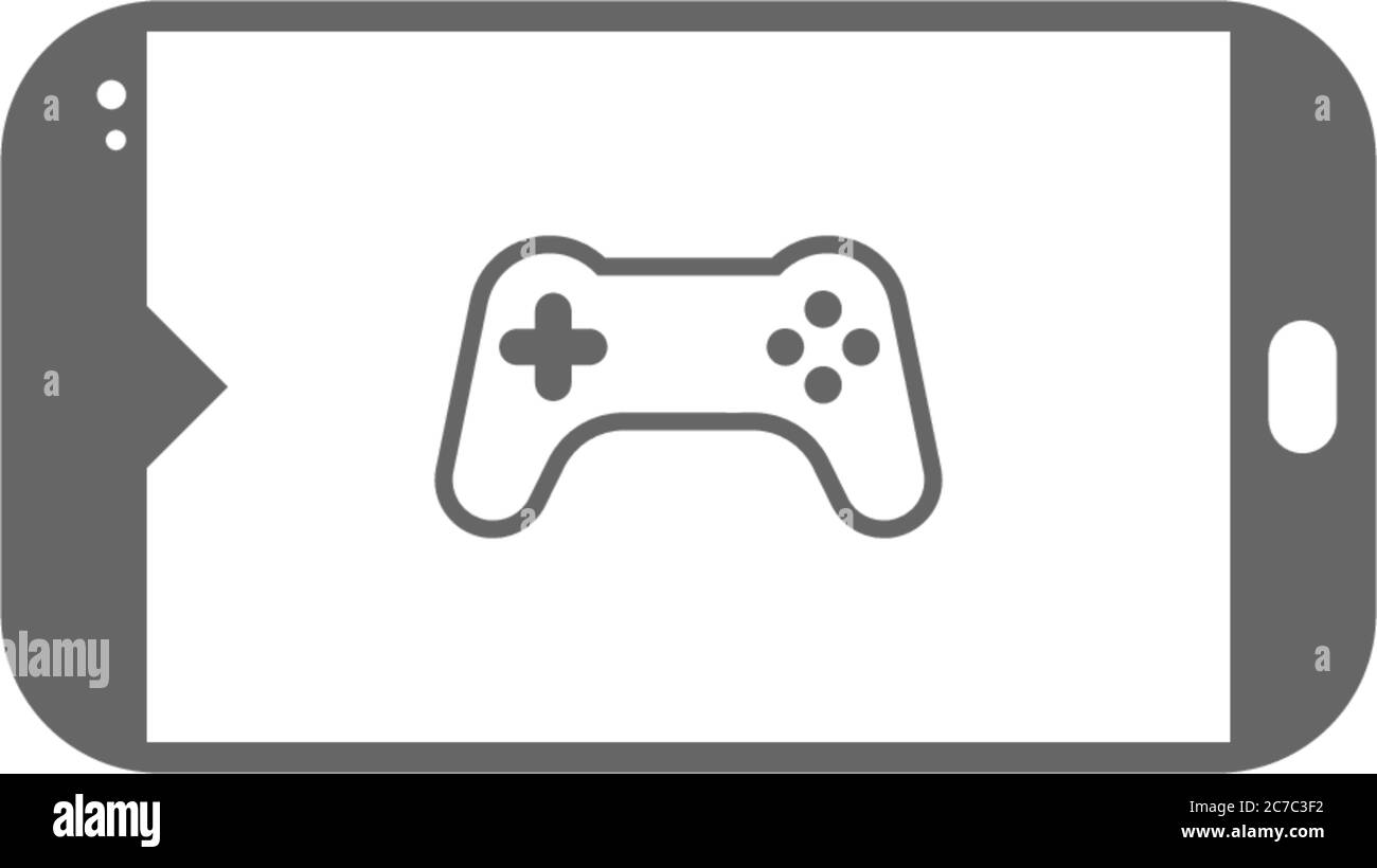 Phone icon game pad logo vector template illustration Stock Vector ...