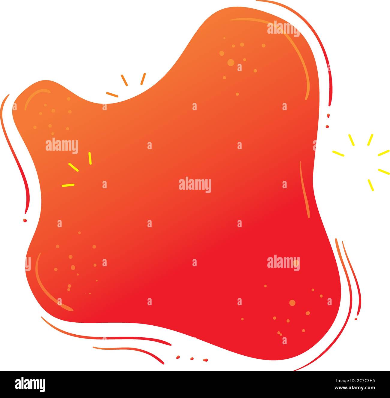 red splash icon on white background Stock Vector Image & Art - Alamy