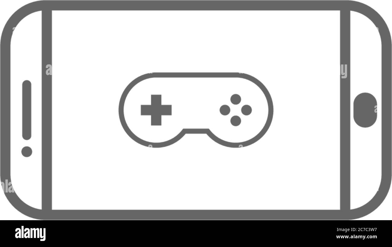 Phone icon game pad logo vector template illustration Stock Vector ...