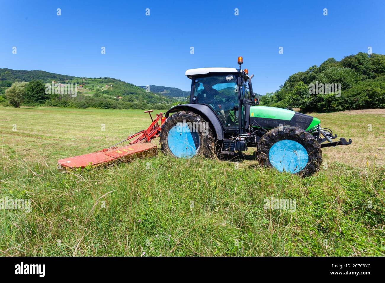 Mowing grassland hires stock photography and images Alamy