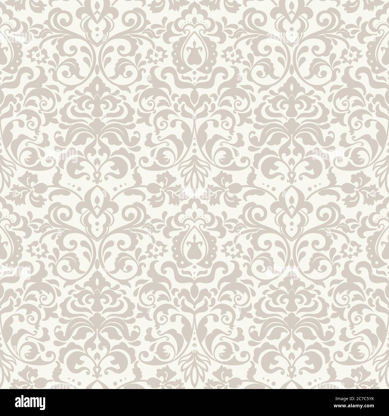 Seamless damask wallpaper. Seamless vintage pattern in Victorian style ...