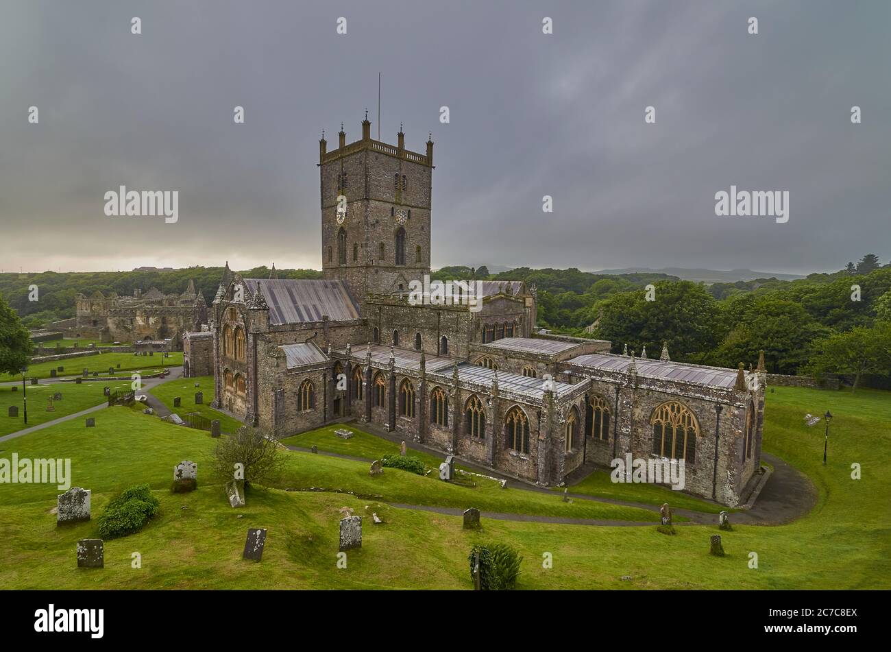 St Davids Cathedral Stock Photo
