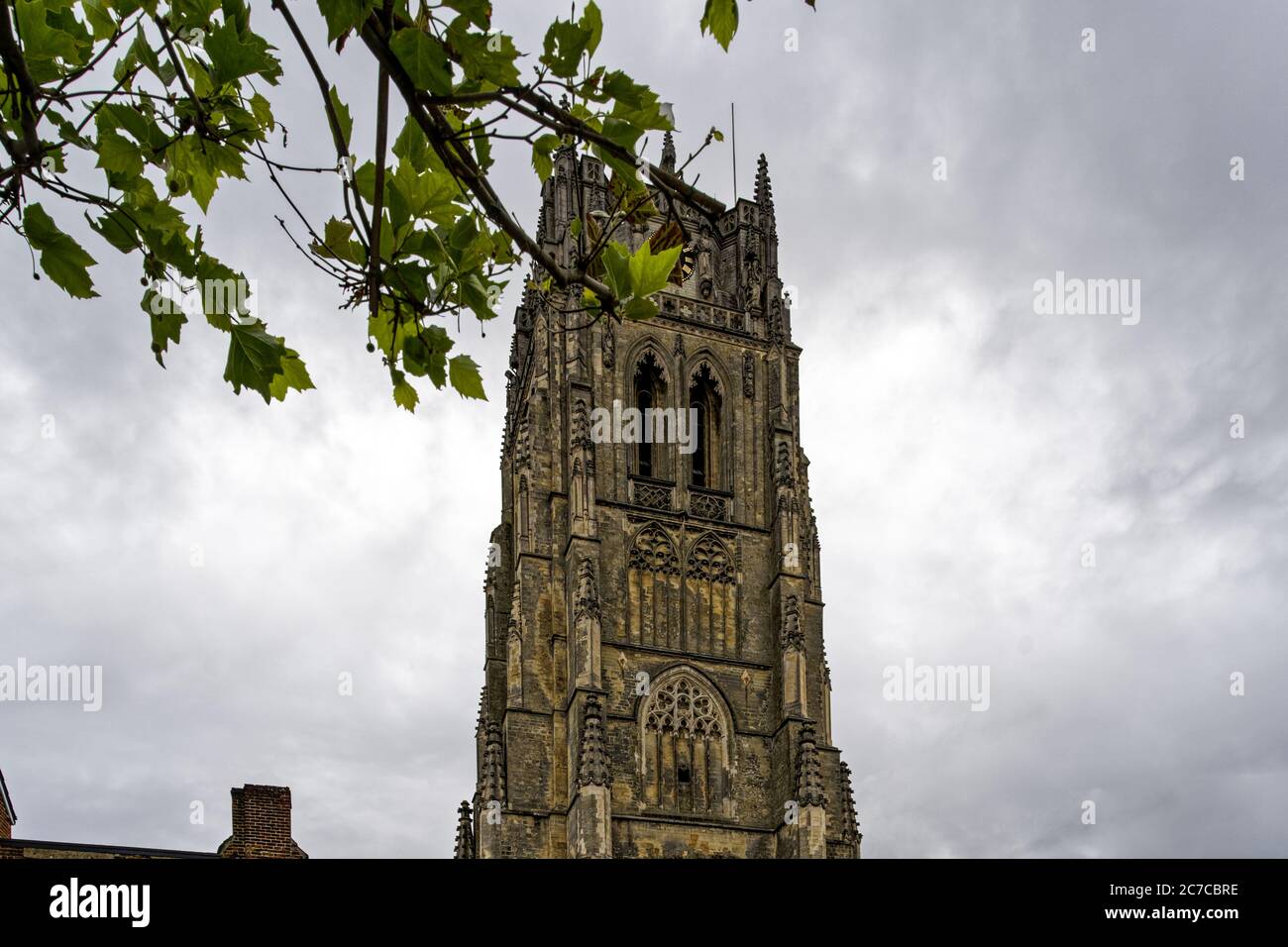 Beautiful shot of the Old Cathedral or Basilica of Our Lady in Tongeren, Belgium Stock Photo