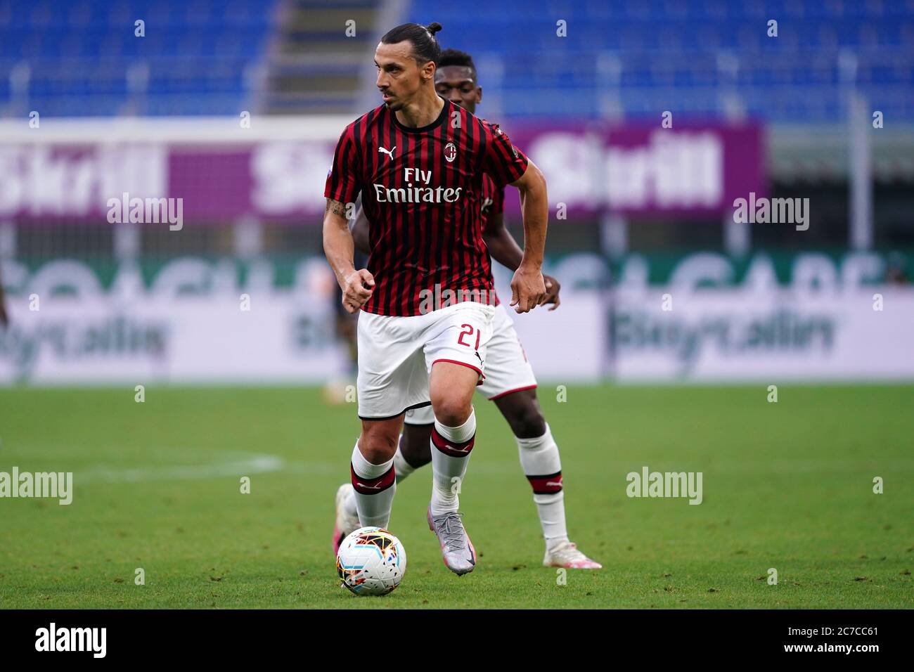 Milano, (Italy). 15th July 2020. Italian Serie A. Ac Milan vs Parma Calcio  . Zlatan Ibrahimovic of Ac Milan Stock Photo - Alamy