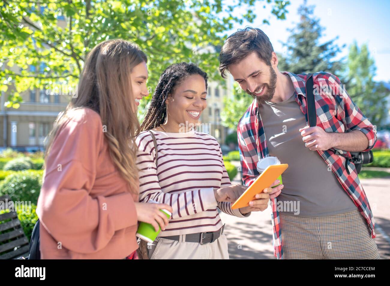 Girl showing off boyfriend hi-res stock photography and images - Alamy