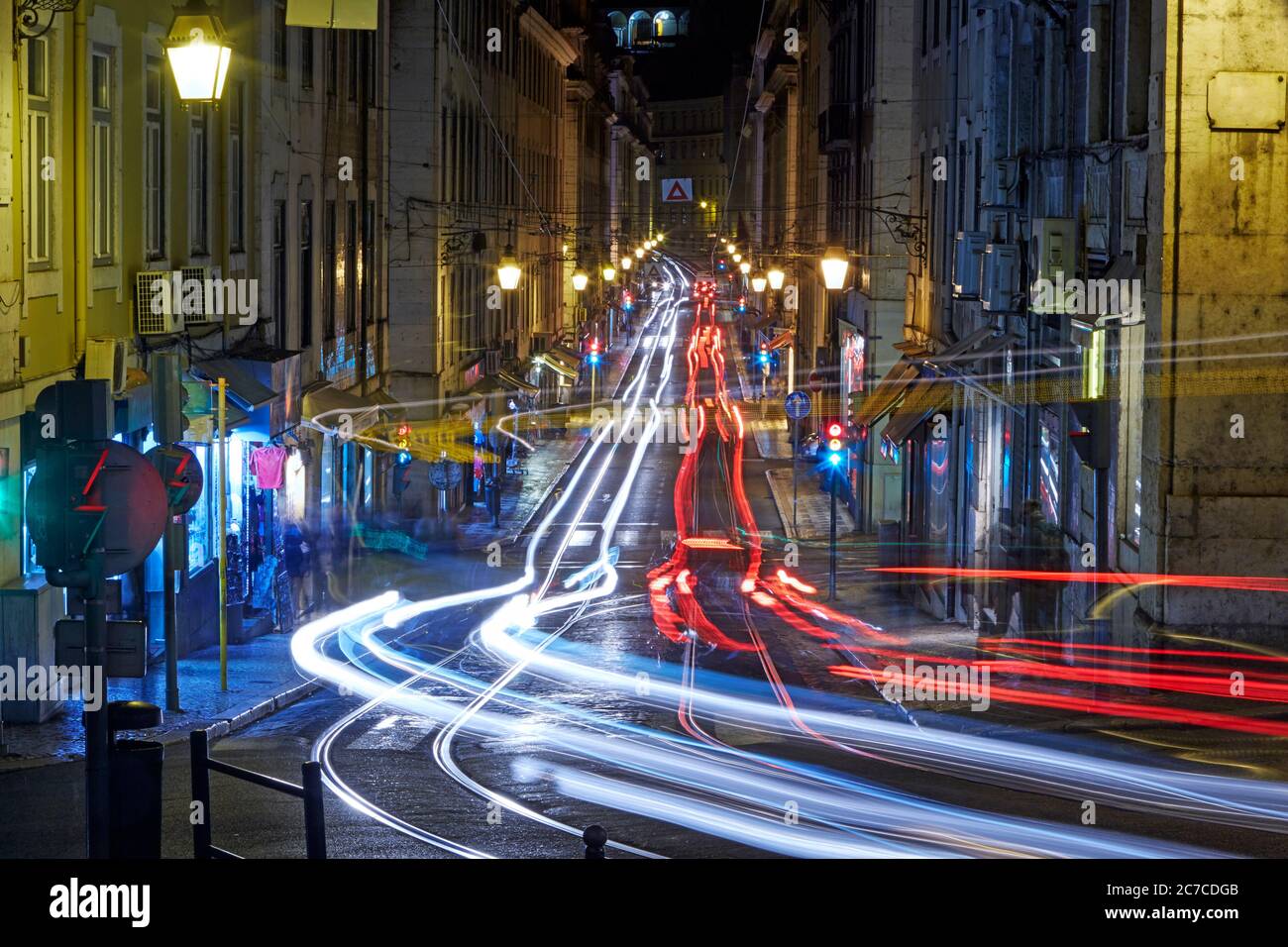 Long exposure shot busy street hi-res stock photography and images - Alamy