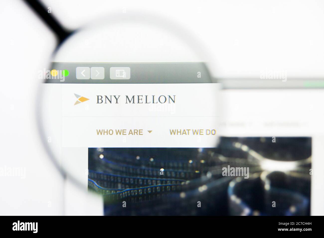 Los Angeles, California, USA 24 March 2019 Illustrative Editorial of Bank of New York Mellon