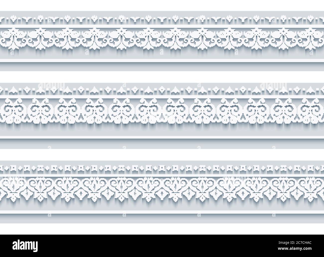 Modern vector ornamental stripe backgrounds set Stock Vector Image ...