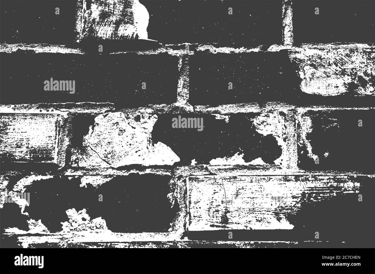Distressed overlay texture of old brick wall, grunge background ...