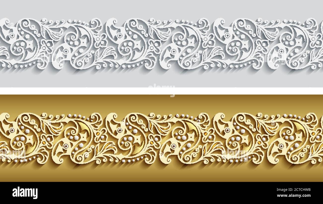 Modern vector ornamental stripe backgrounds set Stock Vector Image ...